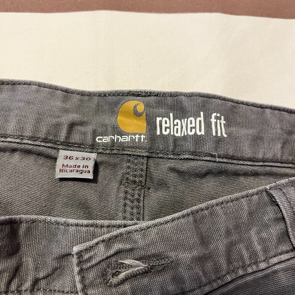 Men's Carhartt RUGGED FLEX® RELAXED FIT CANVAS WORK PANT - Picture 12 of 12
